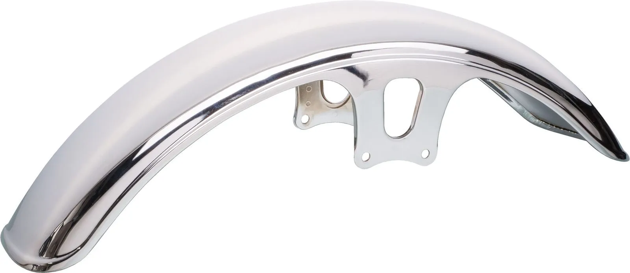 Front Fender SR400, SR500, Chrome Plated, OEM 2J2-21510-00-93 (18' Front Wheel, Cable Guide 28120 must be ordered separately)
