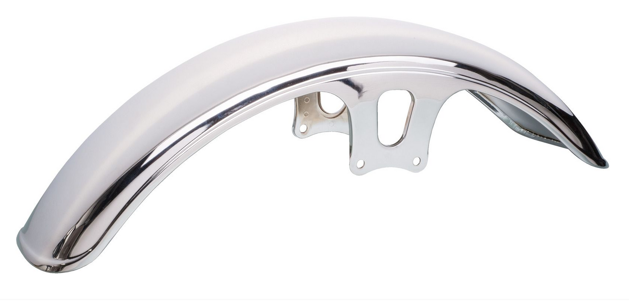Front Fender, Chrome Plated, OEM 2J2-21510-00-93 (19' Front Wheel, Cable Guide 10172 must be ordered separately)