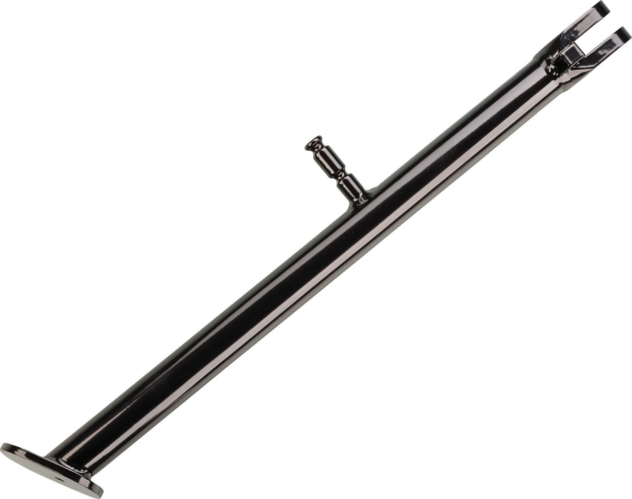 KEDO HeavyDuty Side Stand, moderately extended approx. + 21mm, black, for XTs with 370mm shock absorbers and bended side stand mounting spot , black coated XT500/S'80-