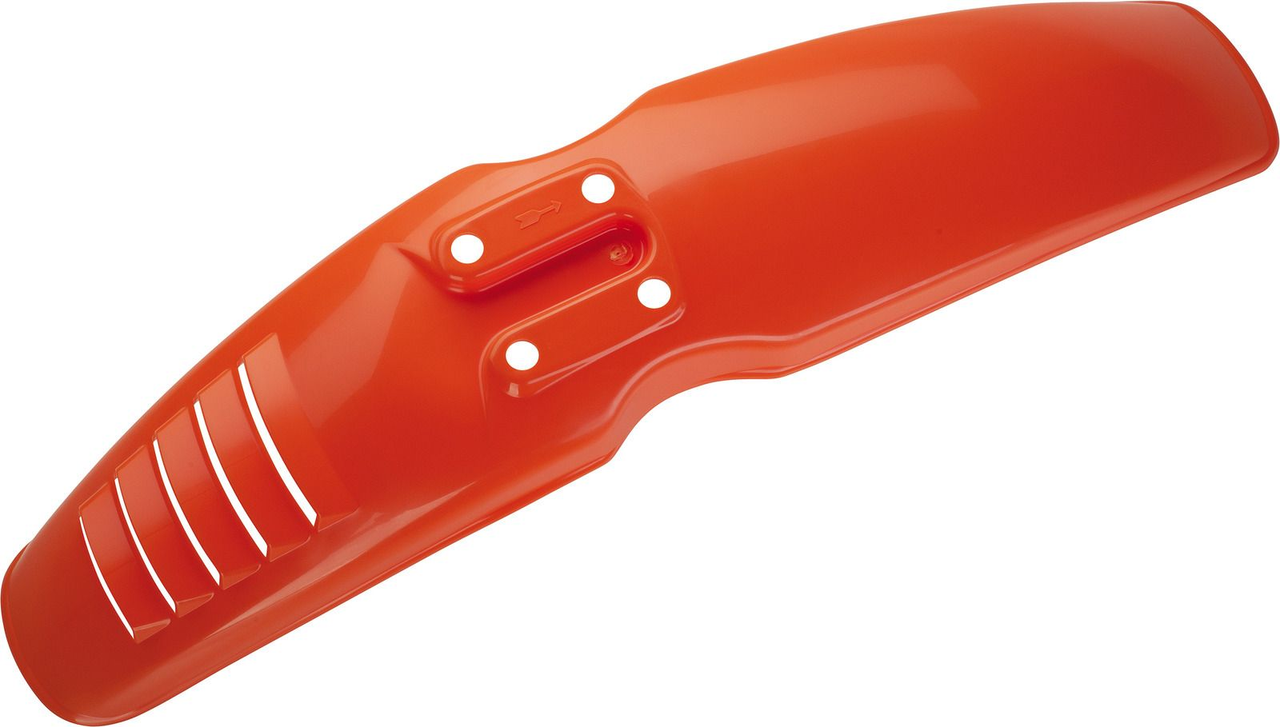 Replica Front Fender 'Export', 'El Toro Orange', with venting slots (STD mounting holes for easy installation)