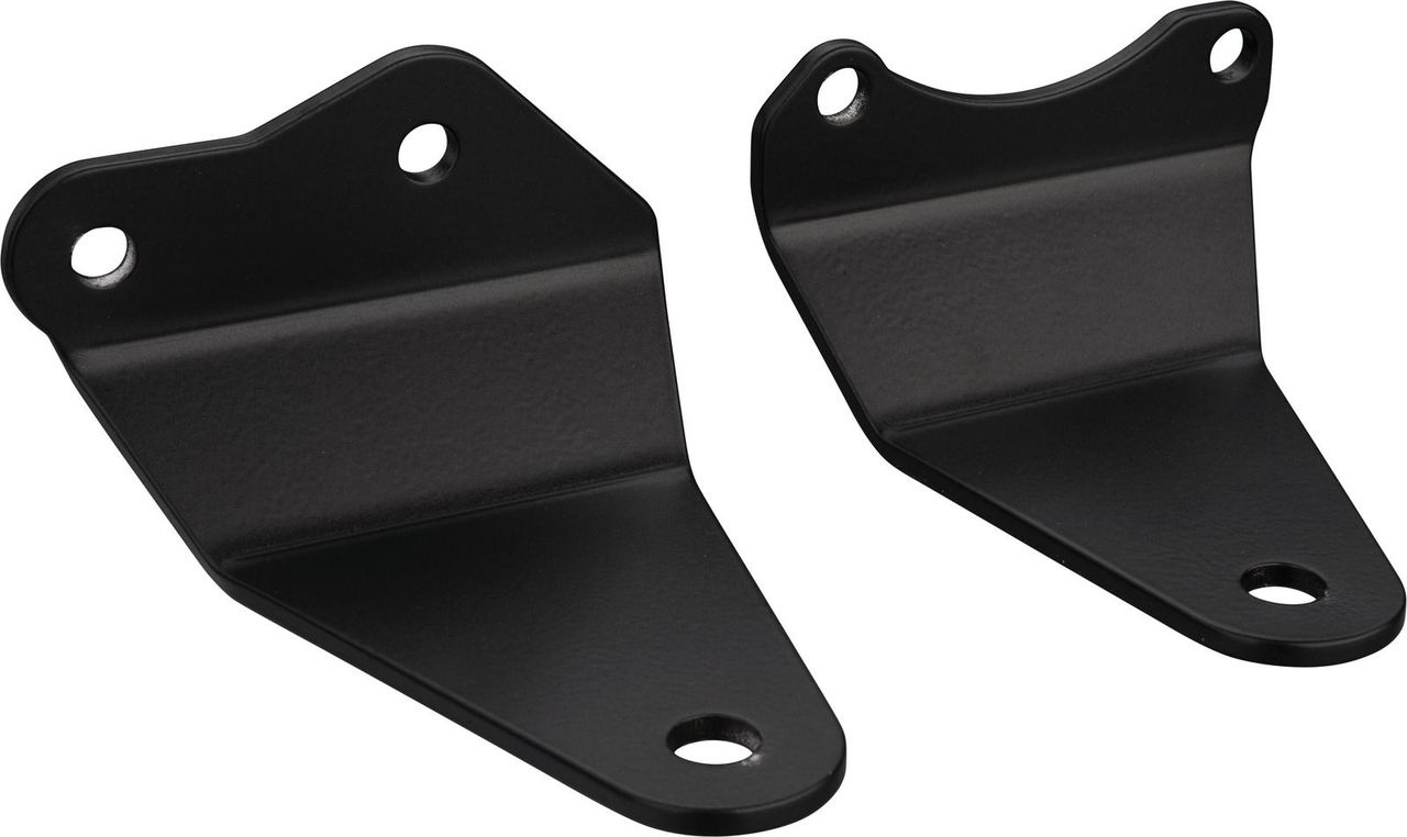 Headlight Bracket 'Slim', Black Powdercoated Aluminium SR400 SR500, 1 Pair, Standard Baseplate for Mounting Required