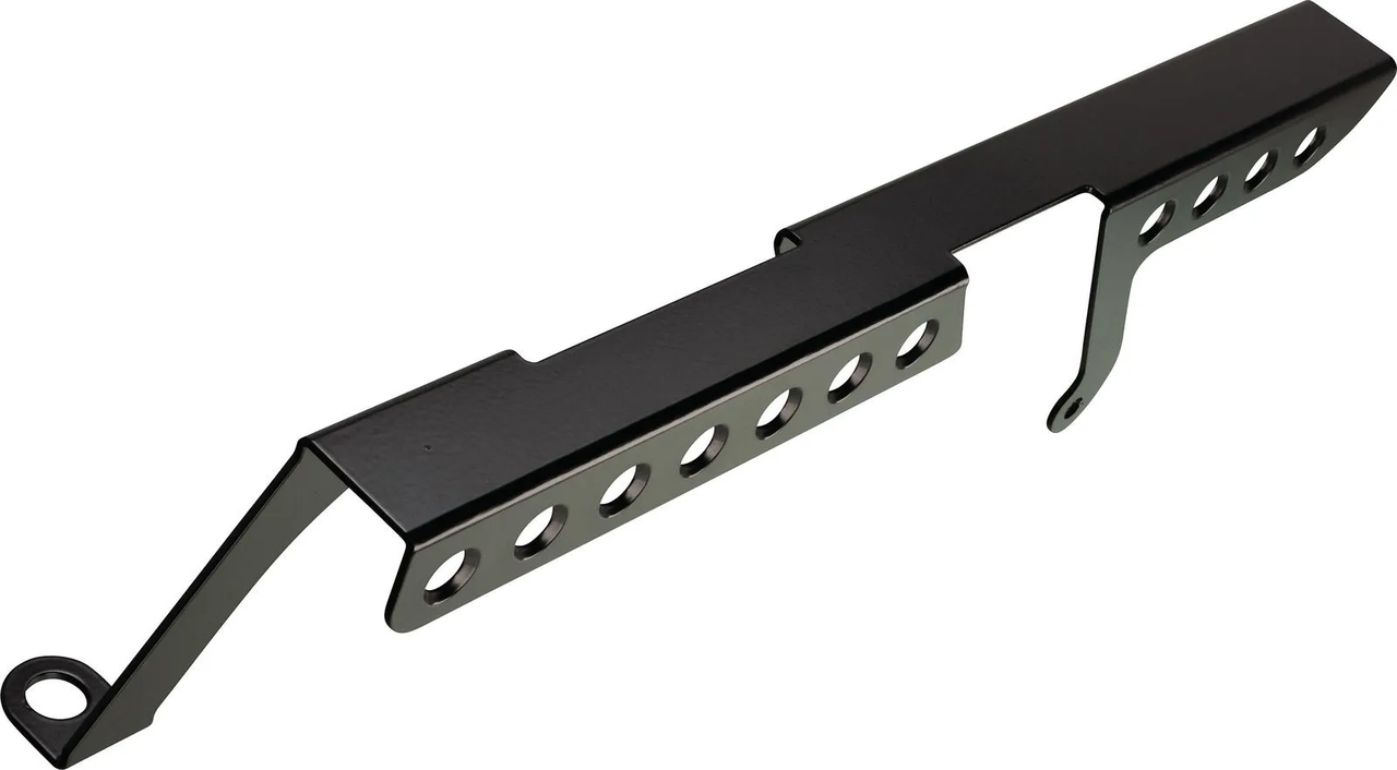 KEDO »Classic 24« Aluminium Chain Guard, black plastic-coated, hole pattern with 3D countersinks, incl. complete mounting material