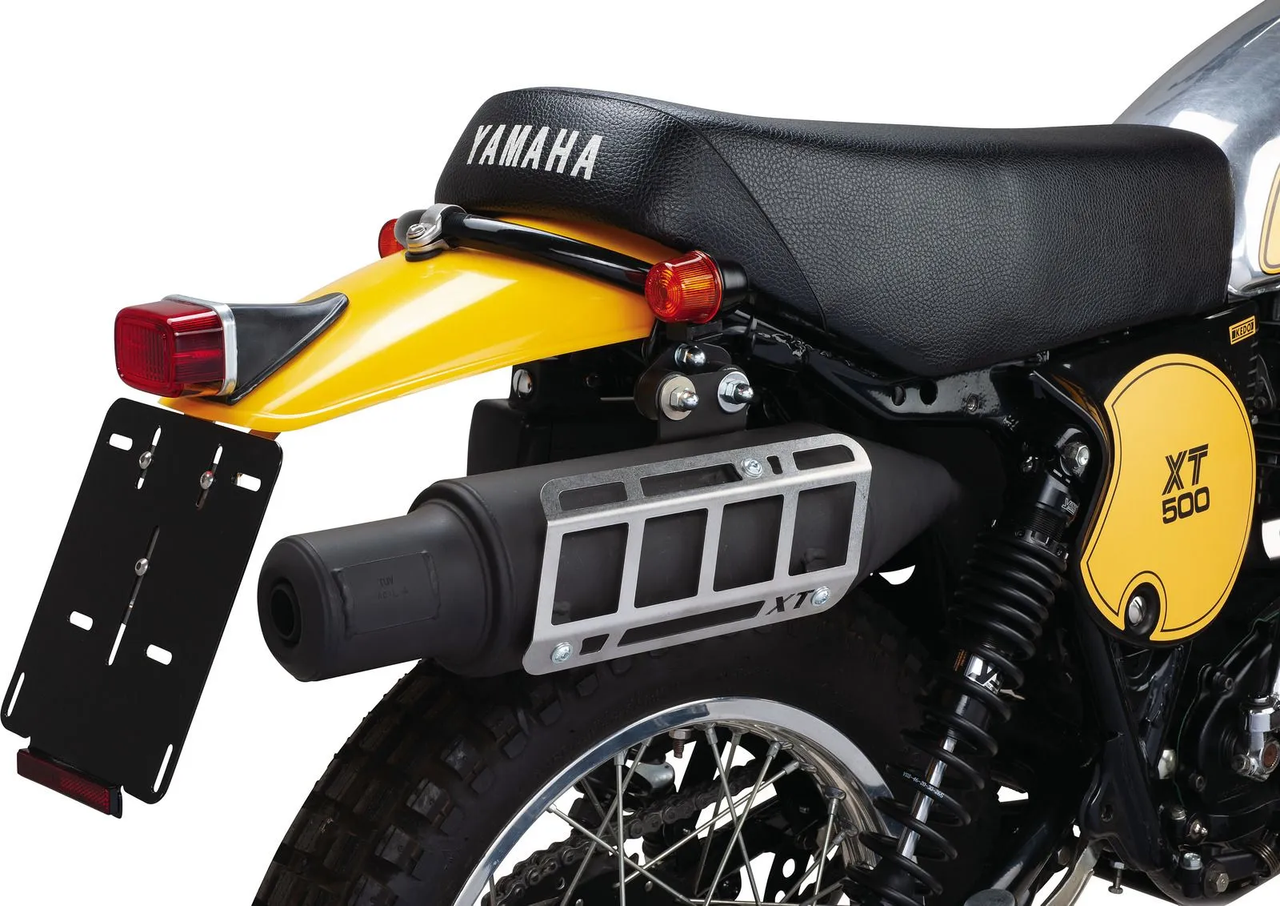 KEDO Heat Protection Shield Muffler YAMAHA TT500, XT500, 1.5 mm stainless steel, suitable for Marving silencer item 91333