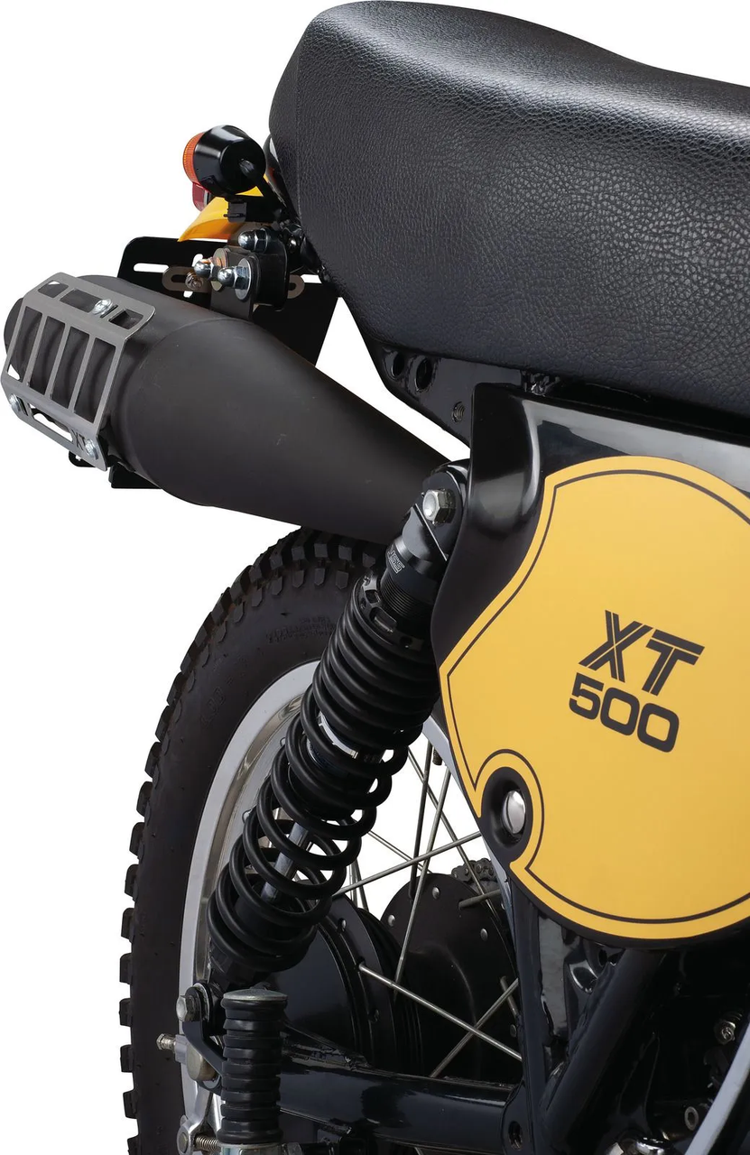 KEDO Heat Protection Shield Muffler YAMAHA TT500, XT500, 1.5 mm stainless steel, suitable for Marving silencer item 91333