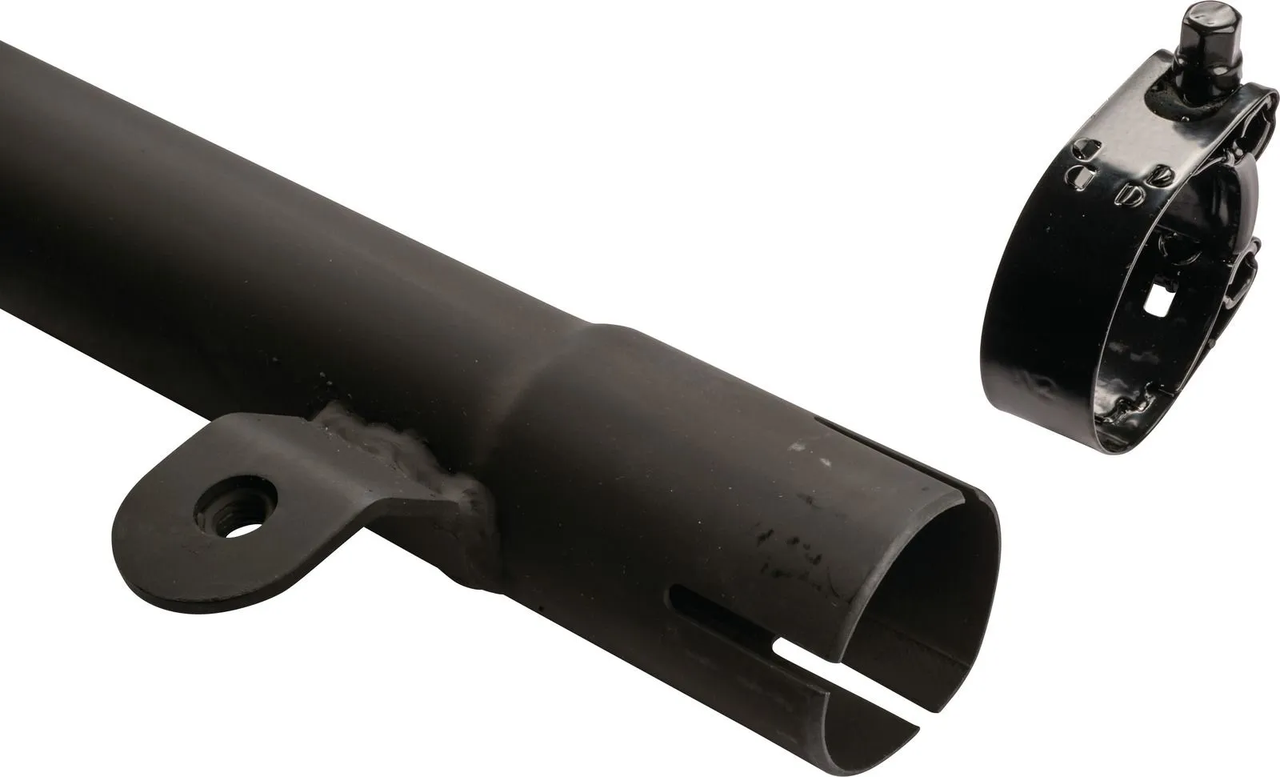 Silencer MARVING 'EDR' YAMAHA XT550 (MARVING, Street Legal), black painted, incl. heat shield and clamp,