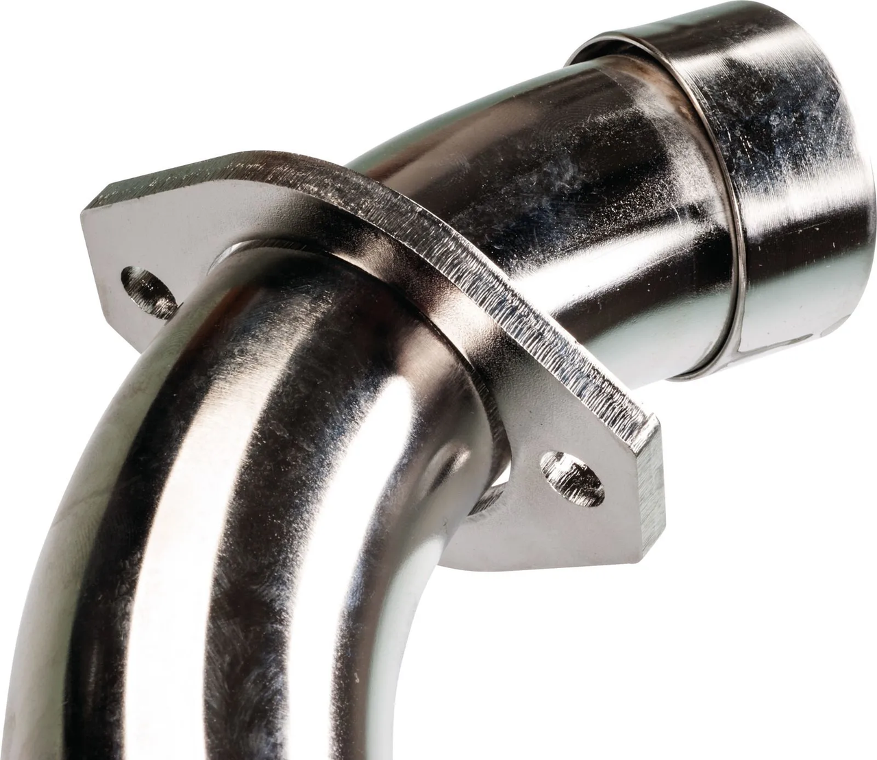 YAMAHA SR400 SR500 Replica BigBore Header Pipe, Stainless Steel, Polished (Diameter at Junction: 41mm)