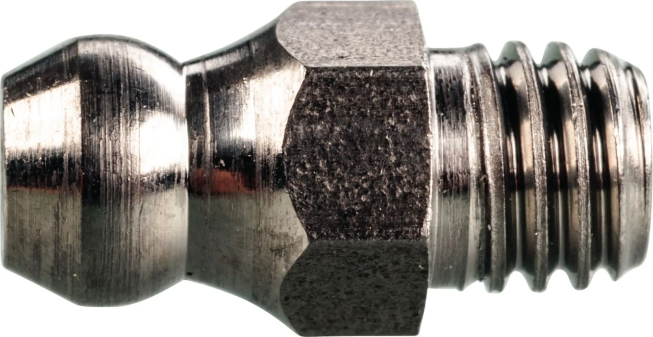 Grease Nipple M6 YAMAHA SR400, SR500, TT350 TT500 XT250 XT350 XT500 XT550 TT600 XT600, straight, stainless steel, OEM reference # 93700-06004