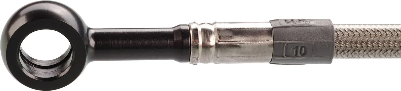 YAMAHA XT600Z'88- TRW/LUCAS Stainless Steel Brake Line, Front, Transparent Coating, (Technical Component Report)