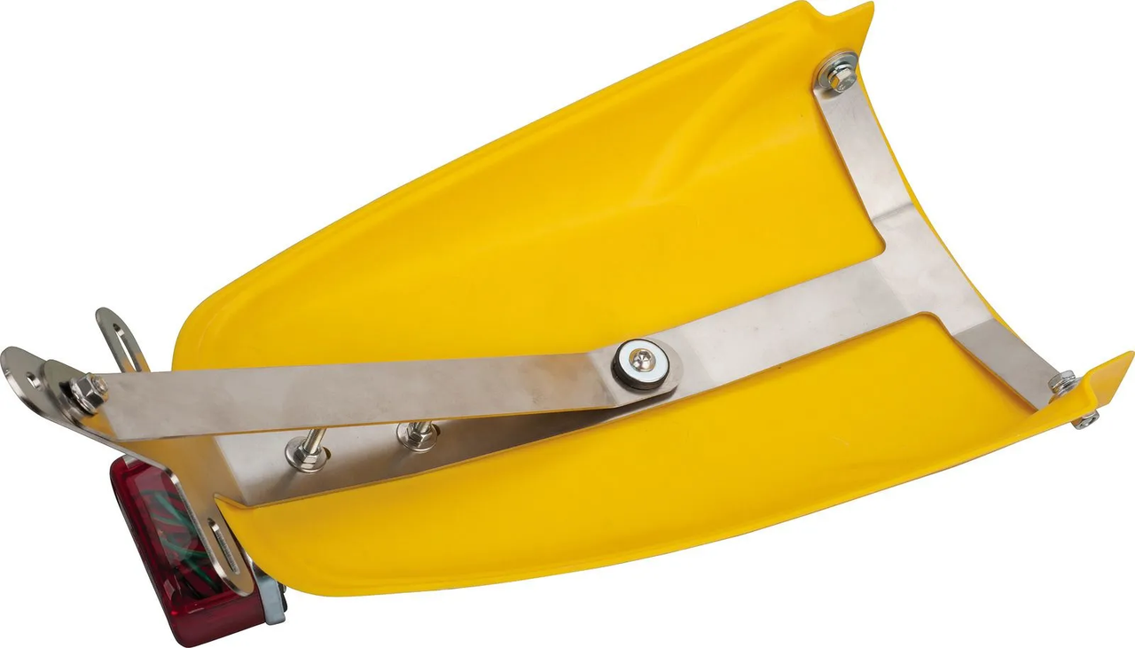 YAMAHA TT500 License Plate Bracket, stainless steel, incl. mounting material (extensions: number plate tray item. 50149, turn signal bracket item 63003)