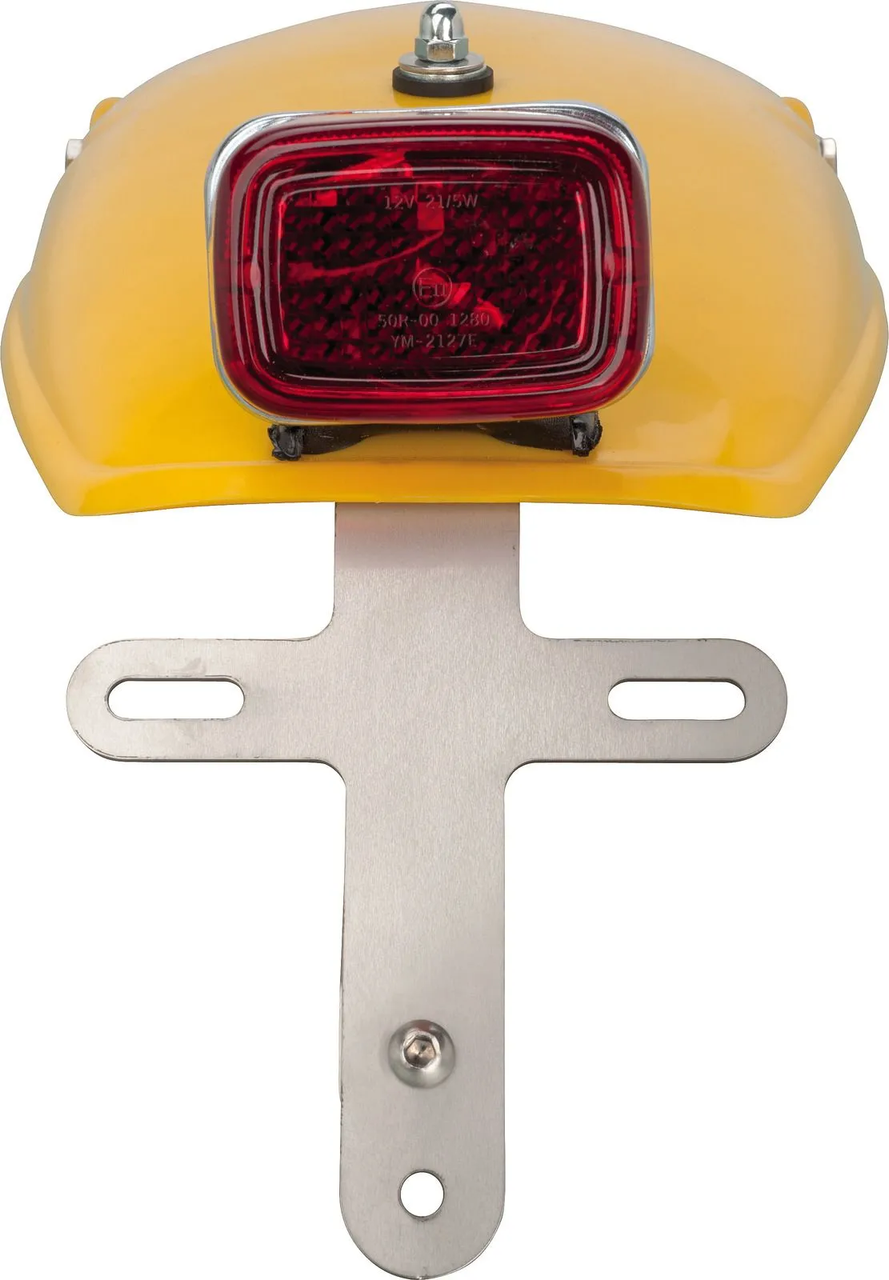 YAMAHA TT500 License Plate Bracket, stainless steel, incl. mounting material (extensions: number plate tray item. 50149, turn signal bracket item 63003)