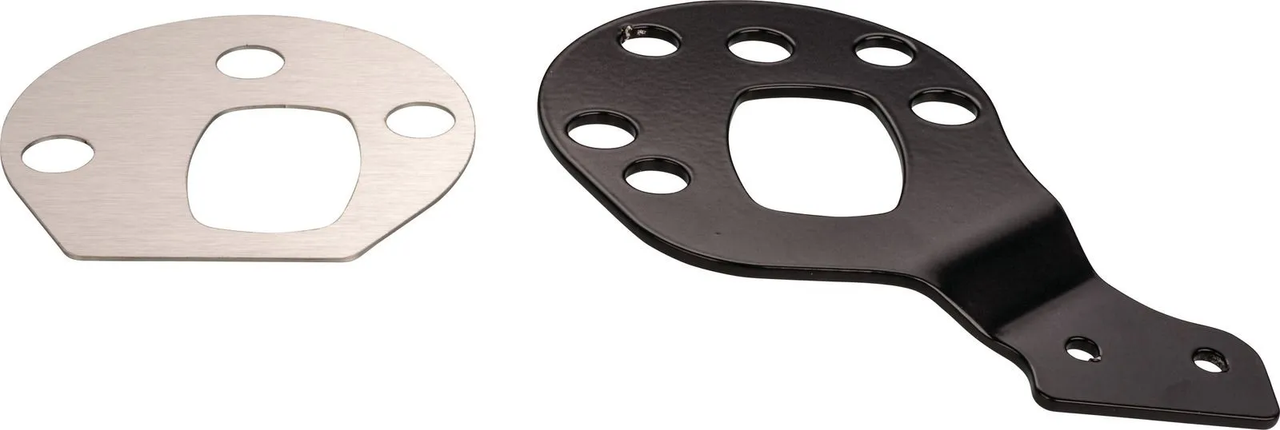 KEDO Speedo Bracket for original Yamaha Round Instrument, Aluminium black coated, central speedo position slightly angled for best readability