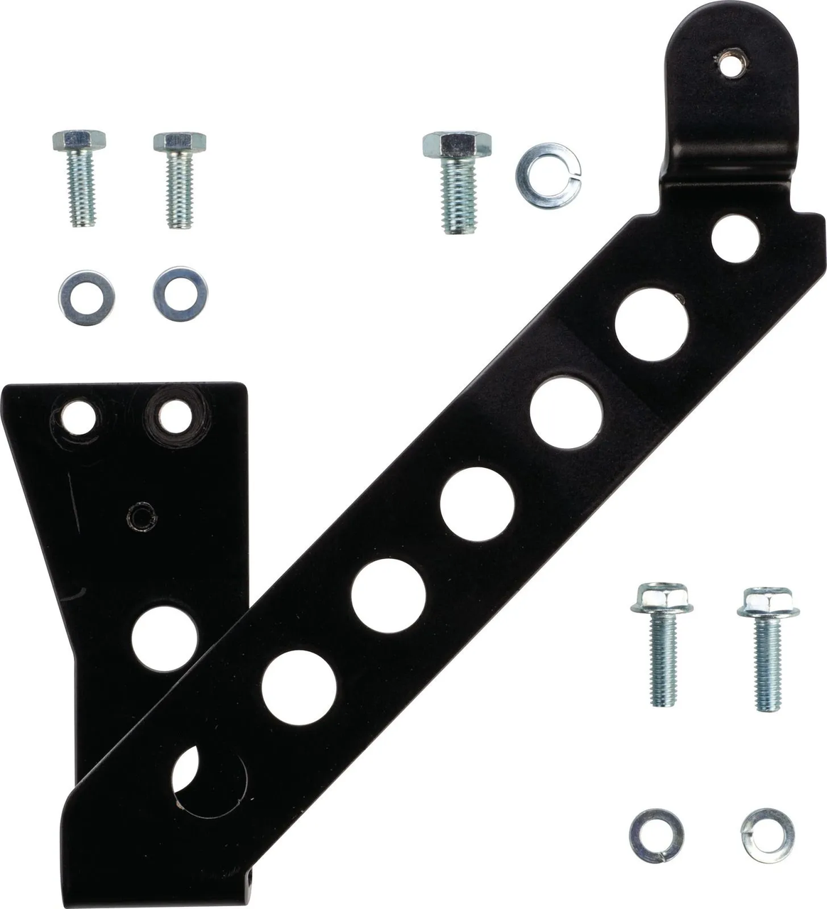 YAMAHA XT500'78-Chain Guide (lower chain guard on swingarm), black-coated stainless steel, including fixing bolts; OEM reference # 1U6-22318-00-33