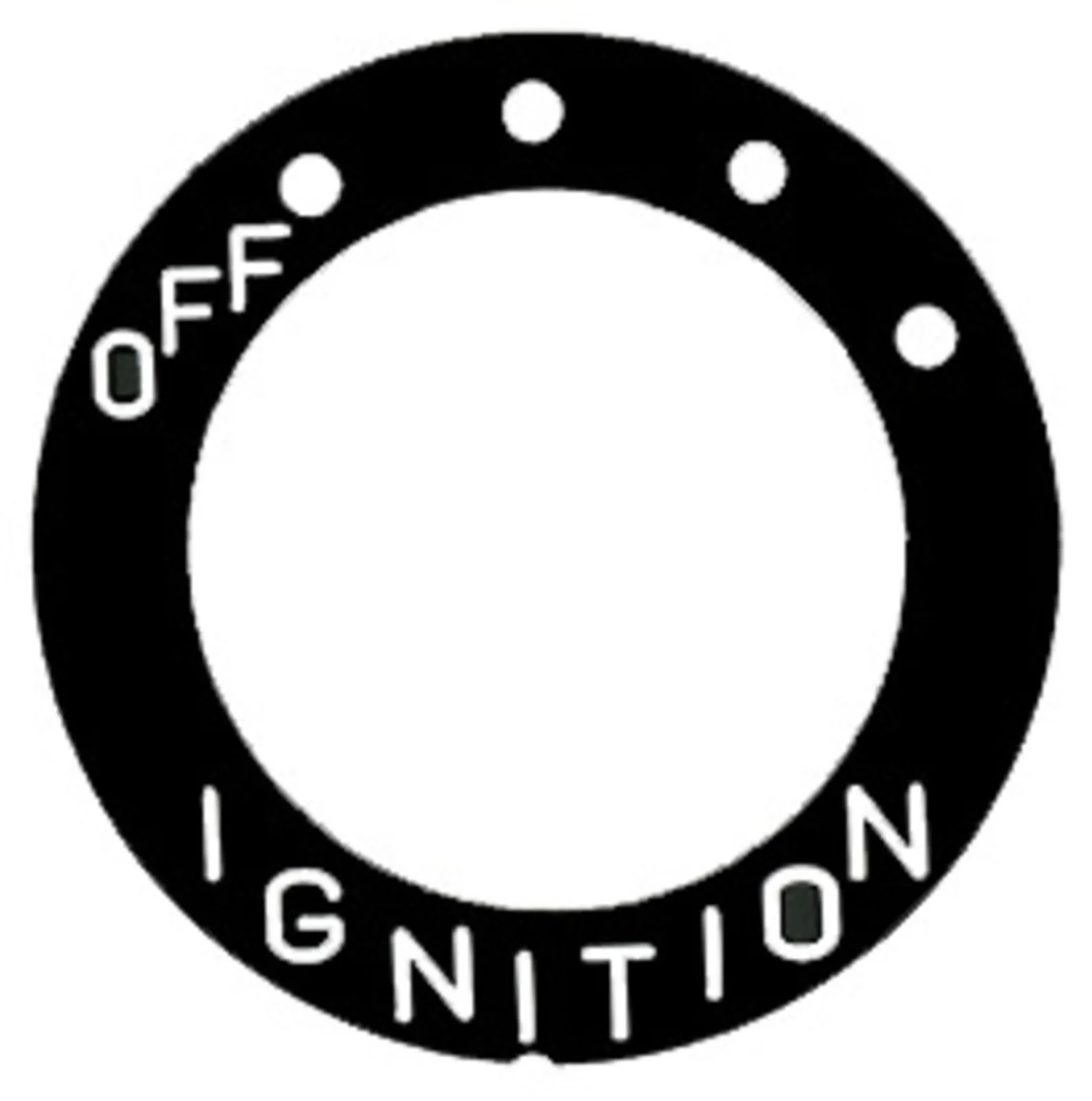 YAMAHA SR500 XT500 XT600 Ignition Switch Label, for 4-Position Main Switch (Universal)