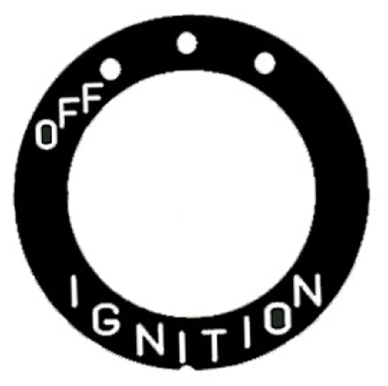 YAMAHA SR500 XT500 XT600 Ignition Switch Label, for 3-Position Main Switch (Universal)