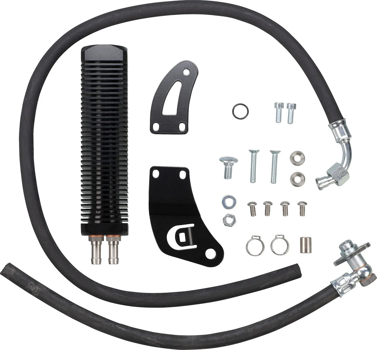 KEDO Billet Aluminium Oil Cooler Kit (complete) YAMAHA XT500 1980 onwards  , including ready-to-connect oil lines