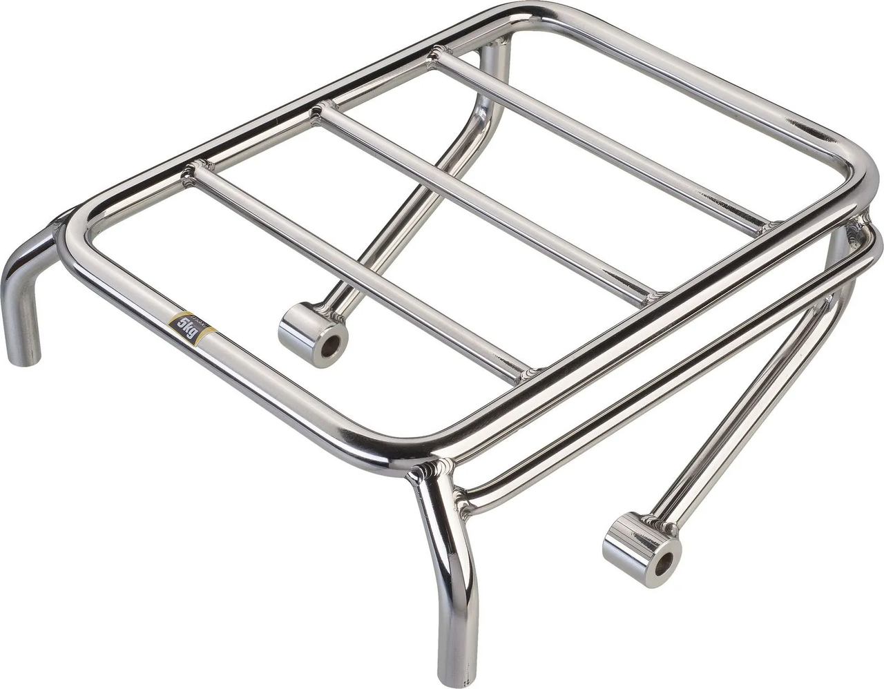 Yamaha SR400, SR500 Mini Pannier Rack, Stainless Steel, Blank, Wrenchmonkees/GibbonSlap-Style, incl. Mounting Material, Size 245x180mmMini Pannier Rack, Stainless Steel, Blank, Wrenchmonkees/GibbonSlap-Style, incl. Mounting Material, Size 245x180mm