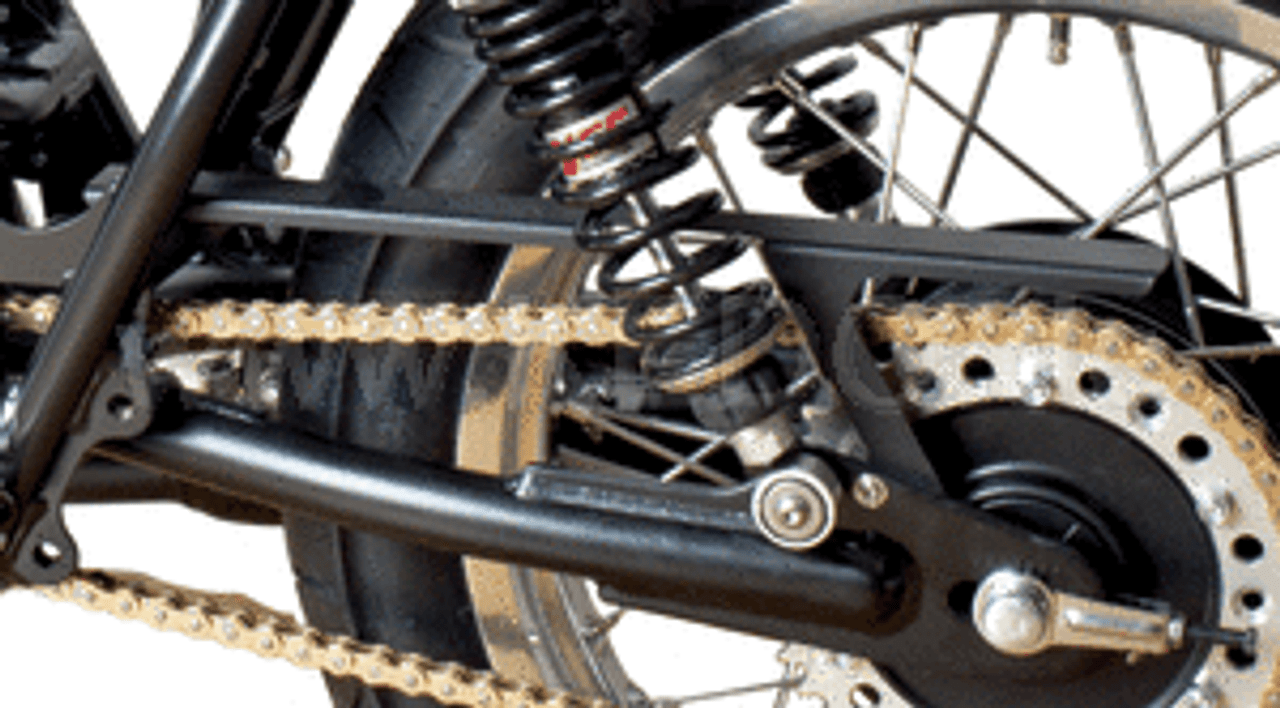 YAMAHA SR400, SR500 Mini-Chainguard (Matt Black Coated)