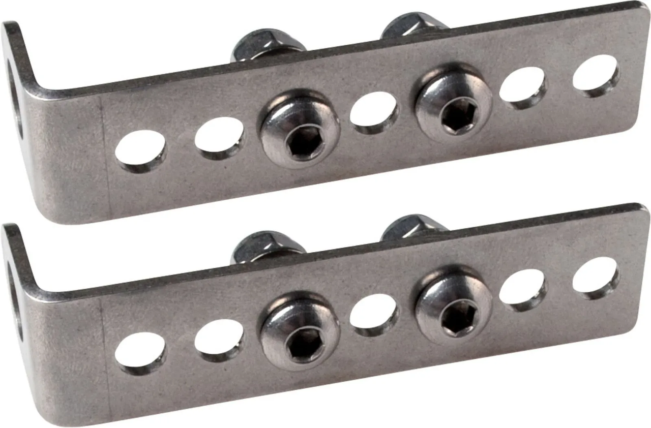 Yamaha SR400, SR500, TT500 Indicator Mounting Kit Universal, stainless steel, fits license plate bracket e.g. item 23470/63020/62023 and indicator with 10mm stem, 1 pair