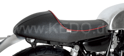 Seat 'Classic Racer', Black with Red Piping - SPECIAL ORDER Seat 'Classic Racer', Black with Red Piping - SPECIAL ORDER