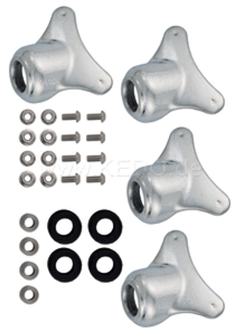 Rear Fender Mounting Kit incl. 4 Brackets, Rubbers and Bushings Rear Fender Mounting Kit incl. 4 Brackets, Rubbers and Bushings