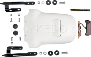 Super7 JvB-moto Rear Fender, unpainted, incl. LED Tail Light and small parts XSR700