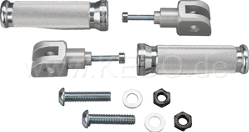 Footpegs Rider Billet Alloy silver MT-07, XSR700 Footpegs Rider Billet Alloy silver MT-07, XSR700