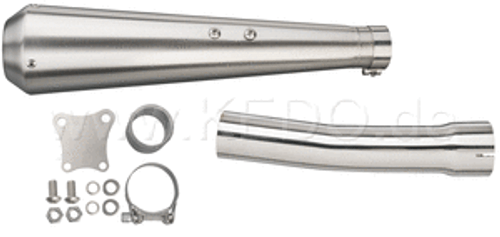 Muffler Kit "Gibbonslap" Premium Stainless Steel SR500 '78-83 Muffler Kit "Gibbonslap" Premium Stainless Steel SR500 '78-83