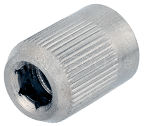 Header Pipe Nut, Knurled Stainless Steel, Allen Key type.  Yamaha SR400, SR500, TT500 XT500 OEM Reference # 90179-08004 Header Pipe Nut, Knurled Stainless Steel, Allen Key type.  Yamaha SR400, SR500, TT500 XT500 OEM Reference # 90179-08004