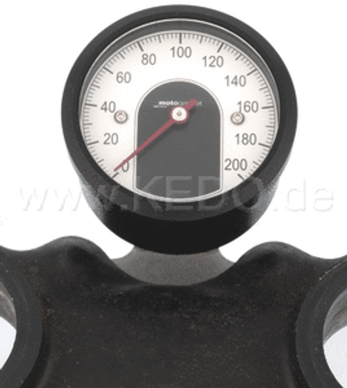 Mounting Bracket for Motogadget 'Motoscope Tiny' Speedometer (instead of main switch at upper SR-yoke, suitable for speedo 40354 d.o.p. 2016 and up