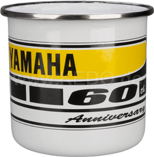 Coffee Mug Yamaha '60th Anniversary', Enamel, incl. 60th logo in black gift box