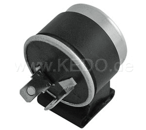 Flasher Relay 12V, 2 Pin, Mechanical, Universal, 1-2 x 21W (without rubber mount) Flasher Relay 12V, 2 Pin, Mechanical, Universal, 1-2 x 21W (without rubber mount)