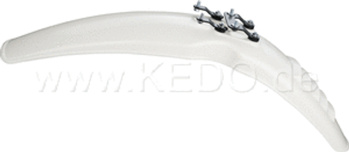 Front Fender & Adapter Kit '79to80', Complete Kit Containing White Front Fender + Mounting Material