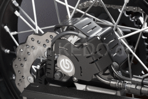 Cover for Rear Brake Caliper, 2mm stainless steel Ténéré700 (XTZ690 /T700) 2019 and later Cover for Rear Brake Caliper, 2mm stainless steel Ténéré700 (XTZ690 /T700) 2019 and later