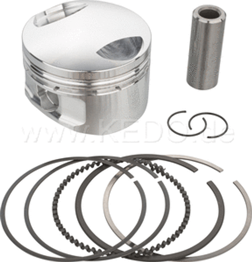 Piston Kit XT250 "CP-Carrillo" 2nd Oversize (+0,50mm), original compression, incl. rings, bolts, clips