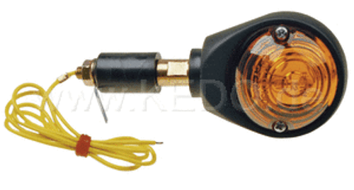 Indicator Bar End Set, Black, 1 Pair, 'E'-Marked (Bulb: BAY9S 12V/21W Halogen