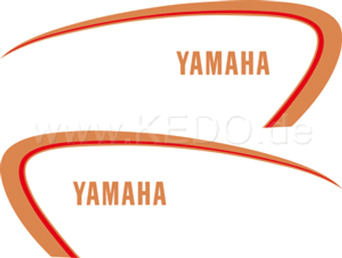 YAMAHA SR500 Fuel / Petrol Tank Decal – 1980–1981 Replica Gold Red YAMAHA SR500 Fuel / Petrol Tank Decal – 1980–1981 Replica Gold Red