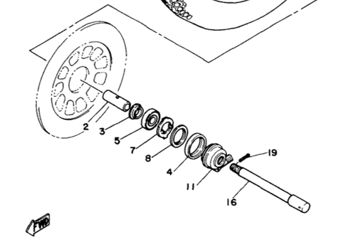 YAMAHA RD250, RD350, SR400, SR500, TDM850, TX500, XS650, XS1100, XVS650, XVZ1300, XVZ1200 Gear Unit assembly, Speedo, (Front disc brake only) OEM 4TR-25190-20 YAMAHA RD250, RD350, SR400, SR500, TDM850, TX500, XS650, XS1100, XVS650, XVZ1300, XVZ1200 Gear Unit assembly, Speedo, (Front disc brake only) OEM 4TR-25190-20
