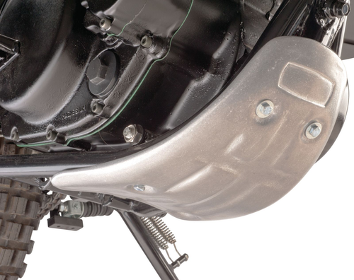 YAMAHA TT500, XT500 Skidplate / Alu Engine Guard 76 Style (bigger than mini skidplate, based on engine guard item 21001), fits all years