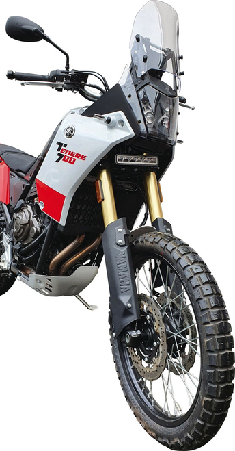 Tenere 700, XTZ690 cockpit stabilizer, made of fiber-reinforced plastic, minimizes vibrations by stabilizing speedometer and navi support bar