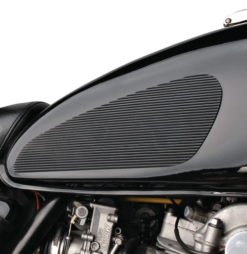 Classic'-Tank Pad, black sr400 sr500, 1 pair (double-sided adhesive tape required), size approx. 25,5cm x 9,7cm