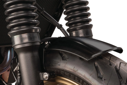 YAMAHA FZ-07'14-, MT-07'14-, XSR700'14- Aluminium Front Fender (black) incl. Bracket (black), complete ready to mount, handmade, Made in Germany