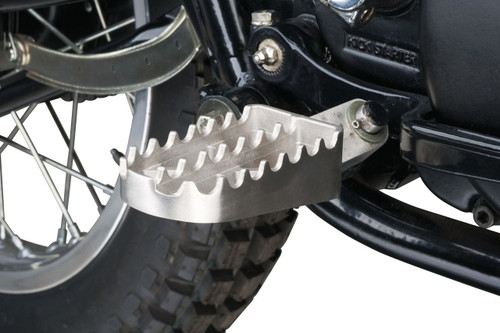 Replacement Footrest for Item 30900 RIGHT SIDE TT500 XT500 Wide Toothed Stainless