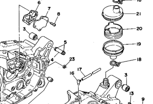 Spacer/Bushing for Rear Engine Mount (between the housing halves), (for matching O-rings see item 22112) OEM reference # 583-15317-01