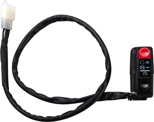 YAMAHA XT600Z'86- (1VJ/3AJ) Right Handlebar Switch, starter button + kill switch (latching), housing width 29 mm, model-specific 3-pin connector