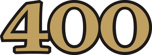 YAMAHA SR400 Side Cover / Side Panel Decal Logo in Gold Black Single Piece