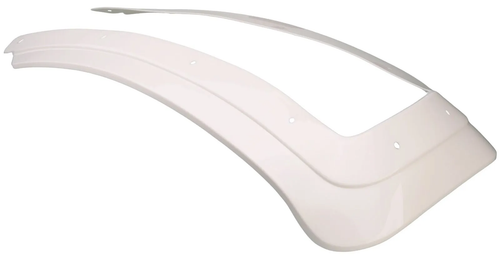 Fender flare 'Clean White', Yamaha XT600Z with original mounting holes, suitable for fenders Art. 50783-XX, rivet set see Art. 50792