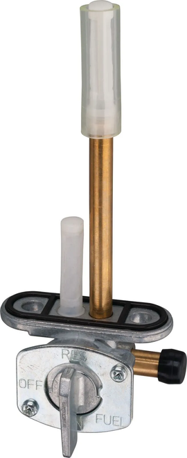 YAMAHA XT600Z LH Replica Fuel Petcock ON/OF/RES, 8mm gland (suitable for 7mm fuel line 22735 /OEM fuel petcock is equipped with 6 resp. 7mm gland)