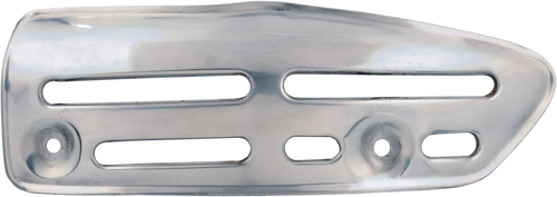 YAMAHA TT500'77-, XT500'77- Heat Shield for Silencer, top/long, stainless steel, polished