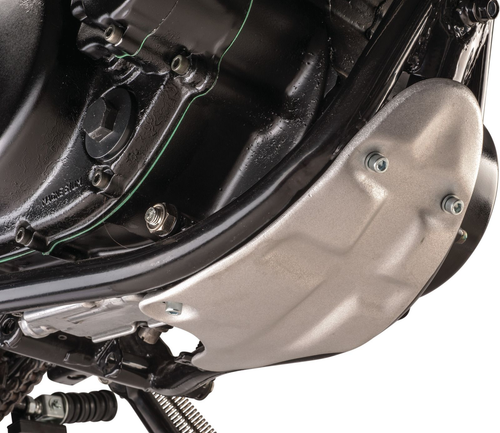 YAMAHA SR400 SR500 TT500 XT500 Mini Skid Plate Alloy, with mounting kit