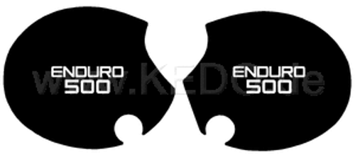 YAMAHA XT500 Side Cover / Side Panel Decal Set – Enduro 500 Style White Lettering 1980+ Pair YAMAHA XT500 Side Cover / Side Panel Decal Set – Enduro 500 Style White Lettering 1980+ Pair